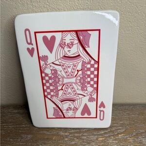 NWT Target Bullseye Playground Queen of Hearts Cake Stand